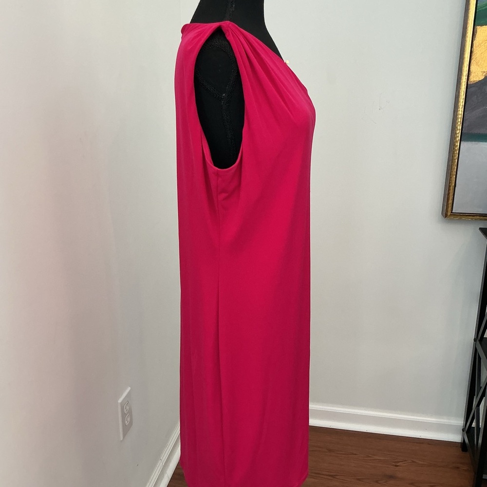 Ivanka Trump Fuchsia One-Shoulder Dress - Picture 5 of 7